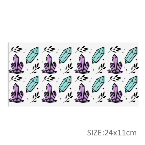 Butterfly Leopard 16oz DTF Sticker Cup Cool Personalize UV Wrap Transfer Sticker Custom Label DIY Logo Waterproof - Image 7
