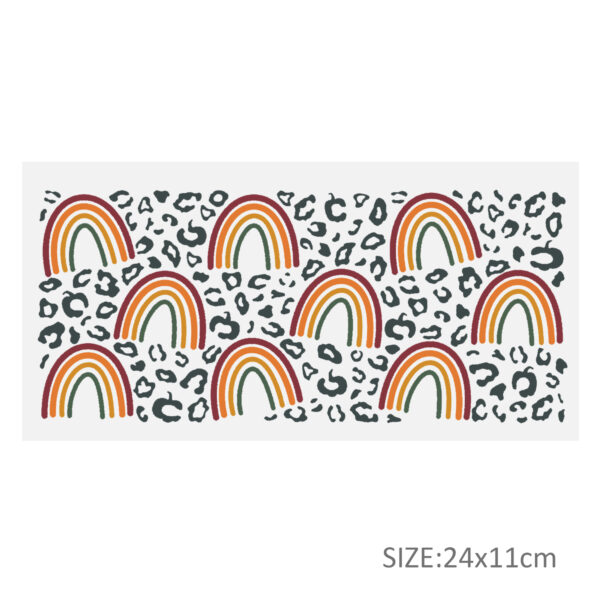 Butterfly Leopard 16oz DTF Sticker Cup Cool Personalize UV Wrap Transfer Sticker Custom Label DIY Logo Waterproof - Image 19