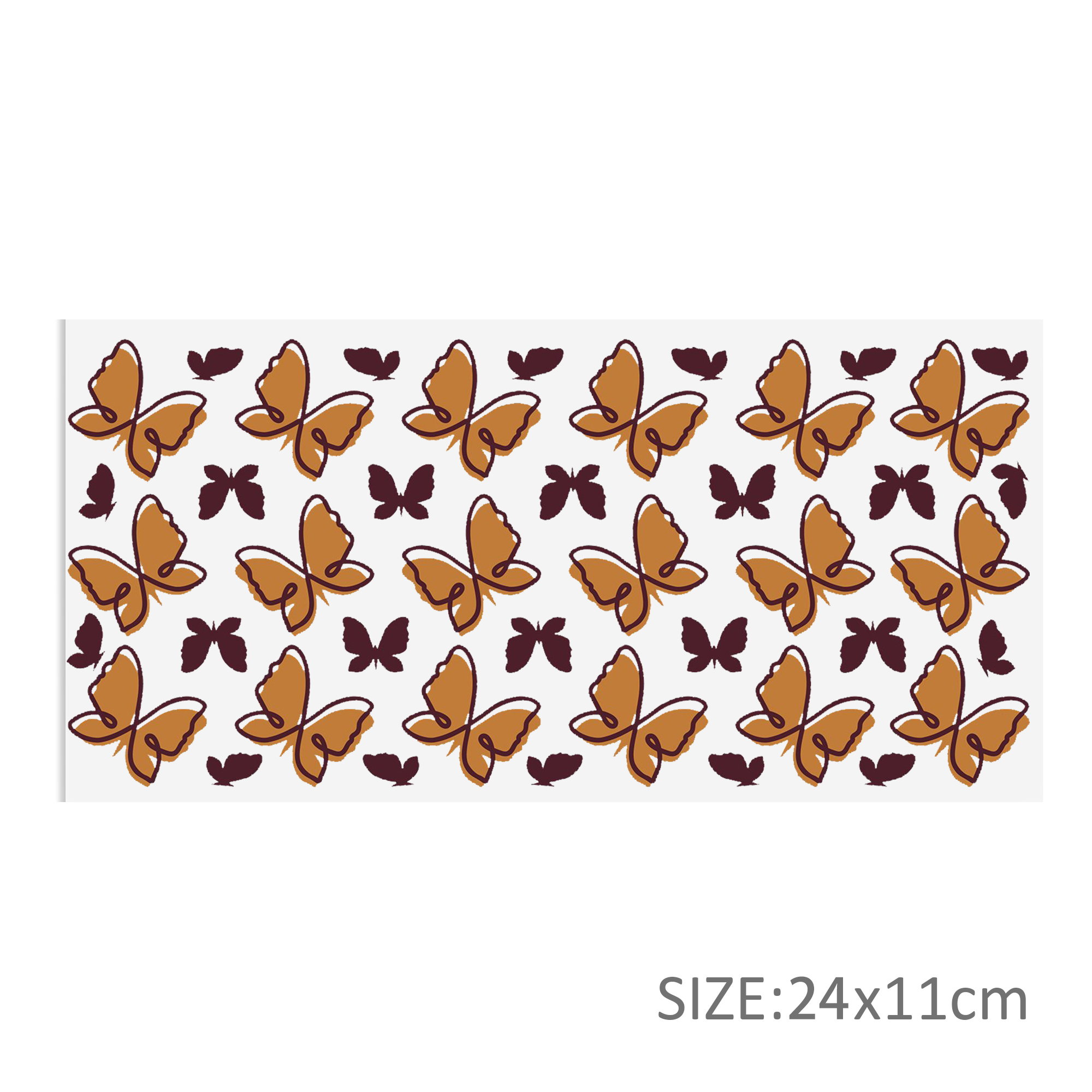 Butterfly Leopard 16oz DTF Sticker Cup Cool Personalize UV Wrap Transfer Sticker Custom Label DIY Logo Waterproof - Image 22