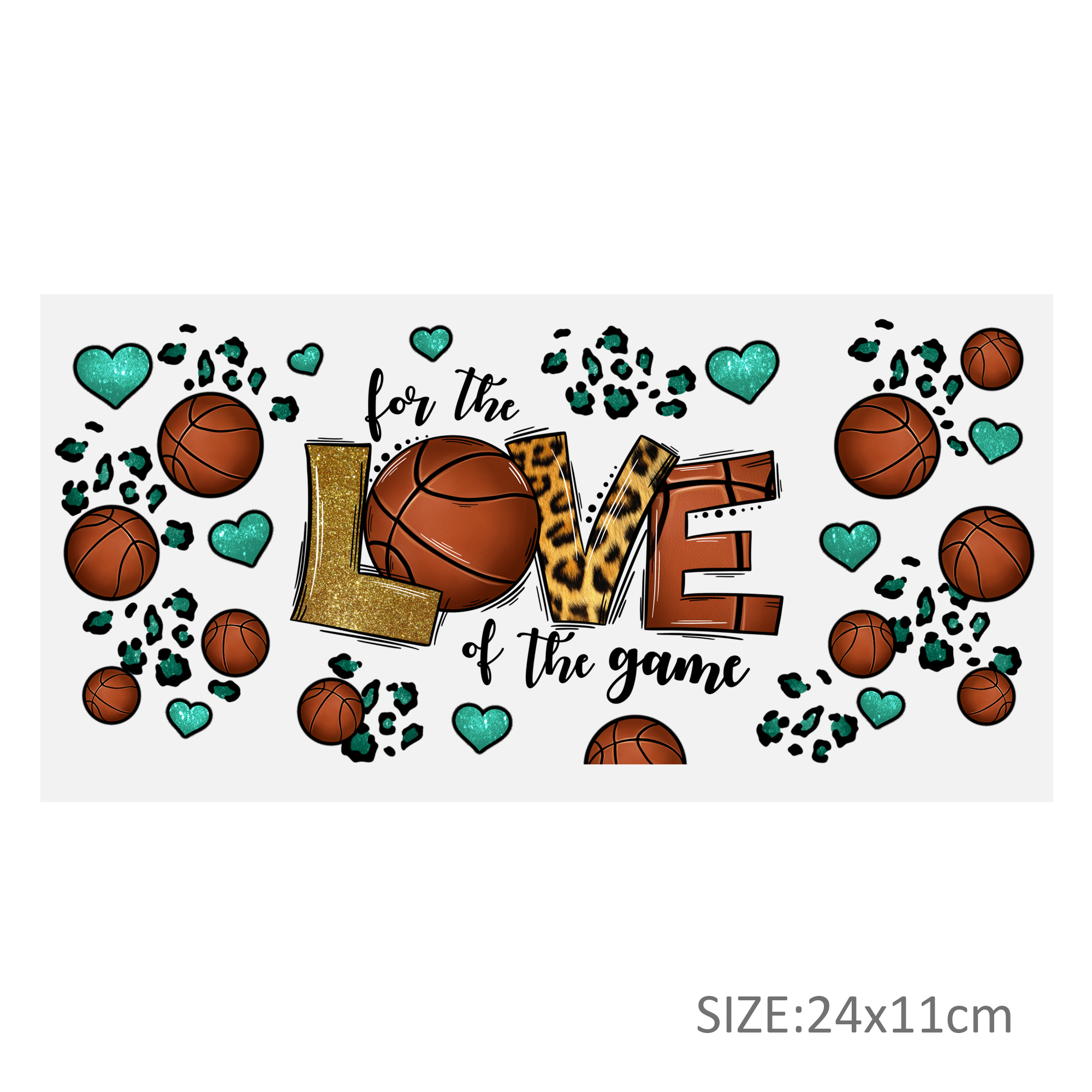 Baseball Basketball DTF Sticker For Cups Personalize UV Wrap Transfer Sticker Custom Labels DIY Logo Waterproof - Image 5
