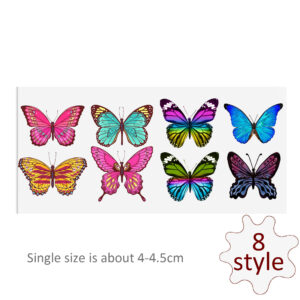 Butterfly DTF Sticker For Cups Cool Personalize UV Wrap Transfer Sticker Custom Labels DIY Logo Waterproof