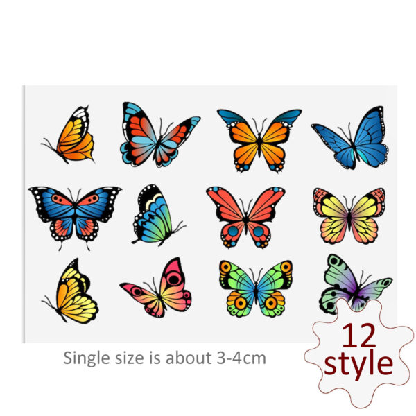 Butterfly DTF Sticker For Cups Cool Personalize UV Wrap Transfer Sticker Custom Labels DIY Logo Waterproof - Image 2