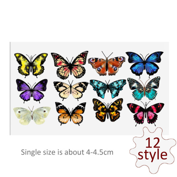 Butterfly DTF Sticker For Cups Cool Personalize UV Wrap Transfer Sticker Custom Labels DIY Logo Waterproof - Image 5