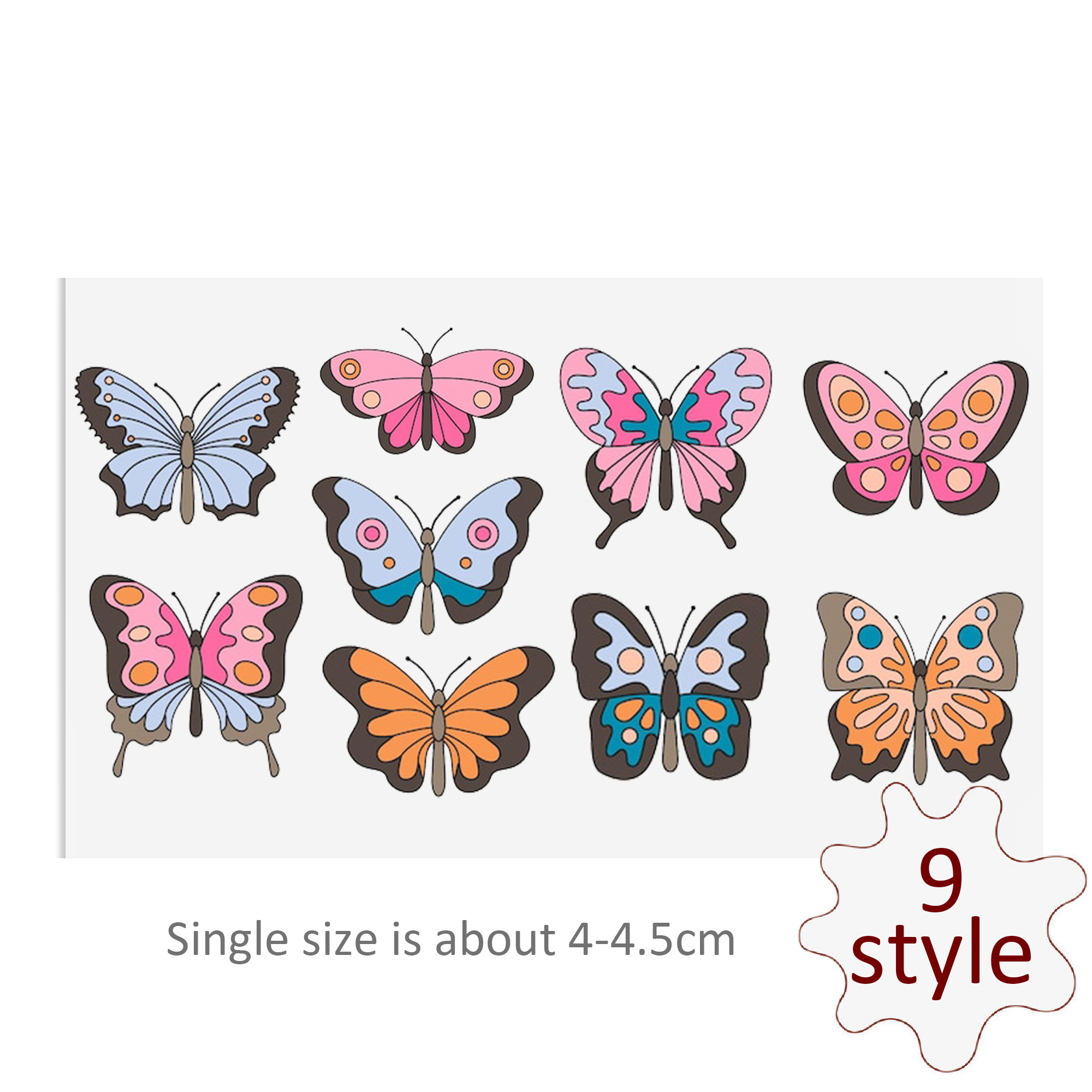 Butterfly DTF Sticker For Cups Cool Personalize UV Wrap Transfer Sticker Custom Labels DIY Logo Waterproof - Image 8