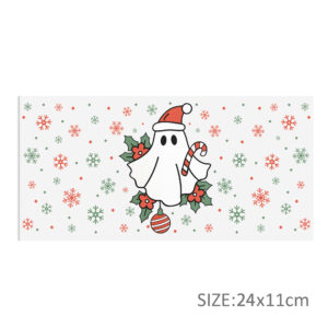 Christmas 16oz DTF Sticker For Cups Cool Personalize UV Wrap Transfer Sticker Custom Labels DIY Logo Waterproof
