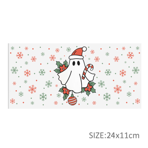 Christmas 16oz DTF Sticker For Cups Cool Personalize UV Wrap Transfer Sticker Custom Labels DIY Logo Waterproof