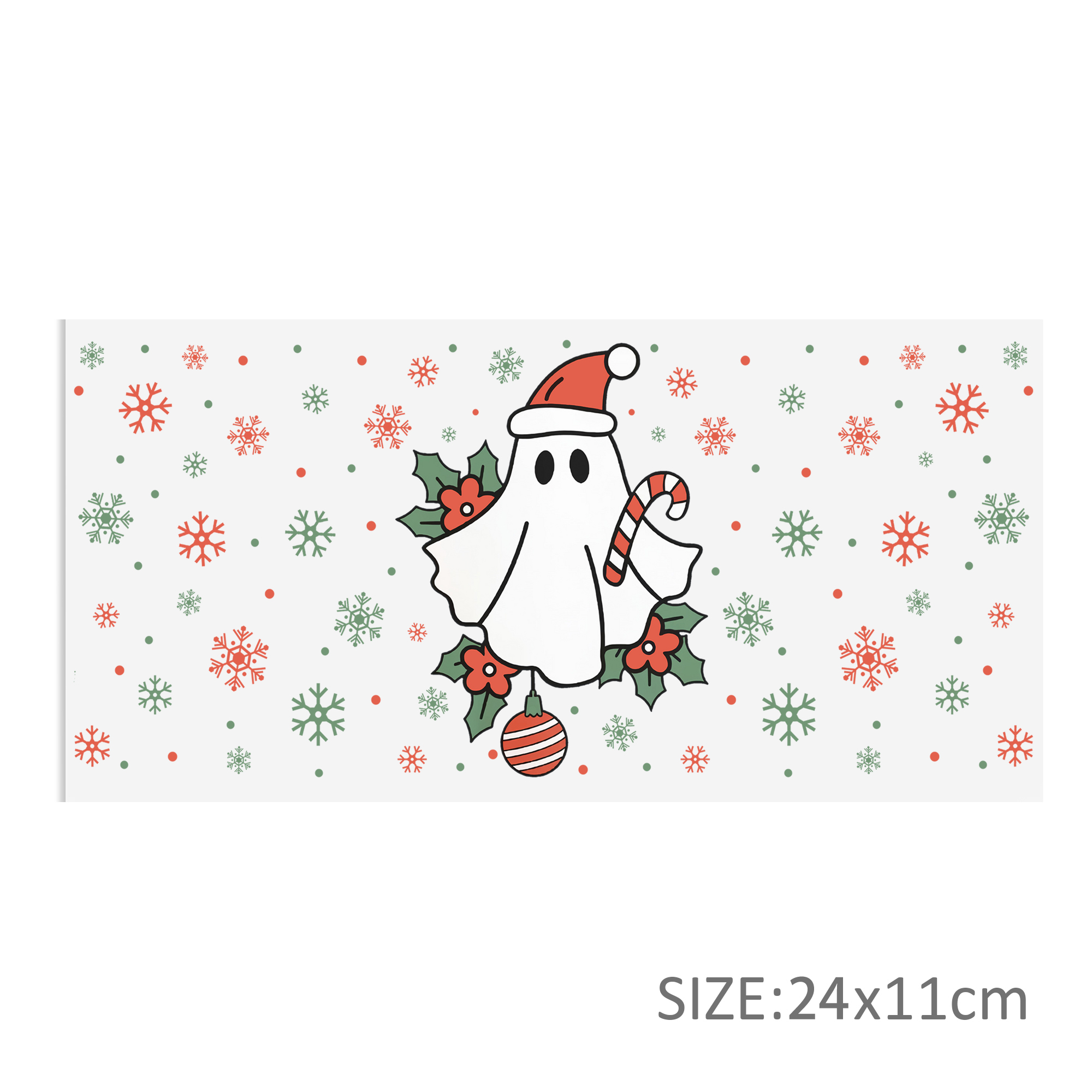 Christmas 16oz DTF Sticker For Cups Cool Personalize UV Wrap Transfer Sticker Custom Labels DIY Logo Waterproof