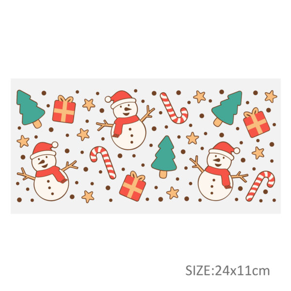Christmas 16oz DTF Sticker For Cups Cool Personalize UV Wrap Transfer Sticker Custom Labels DIY Logo Waterproof - Image 8