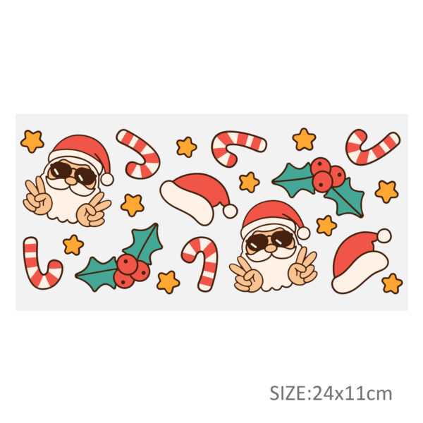 Christmas 16oz DTF Sticker For Cups Cool Personalize UV Wrap Transfer Sticker Custom Labels DIY Logo Waterproof - Image 10