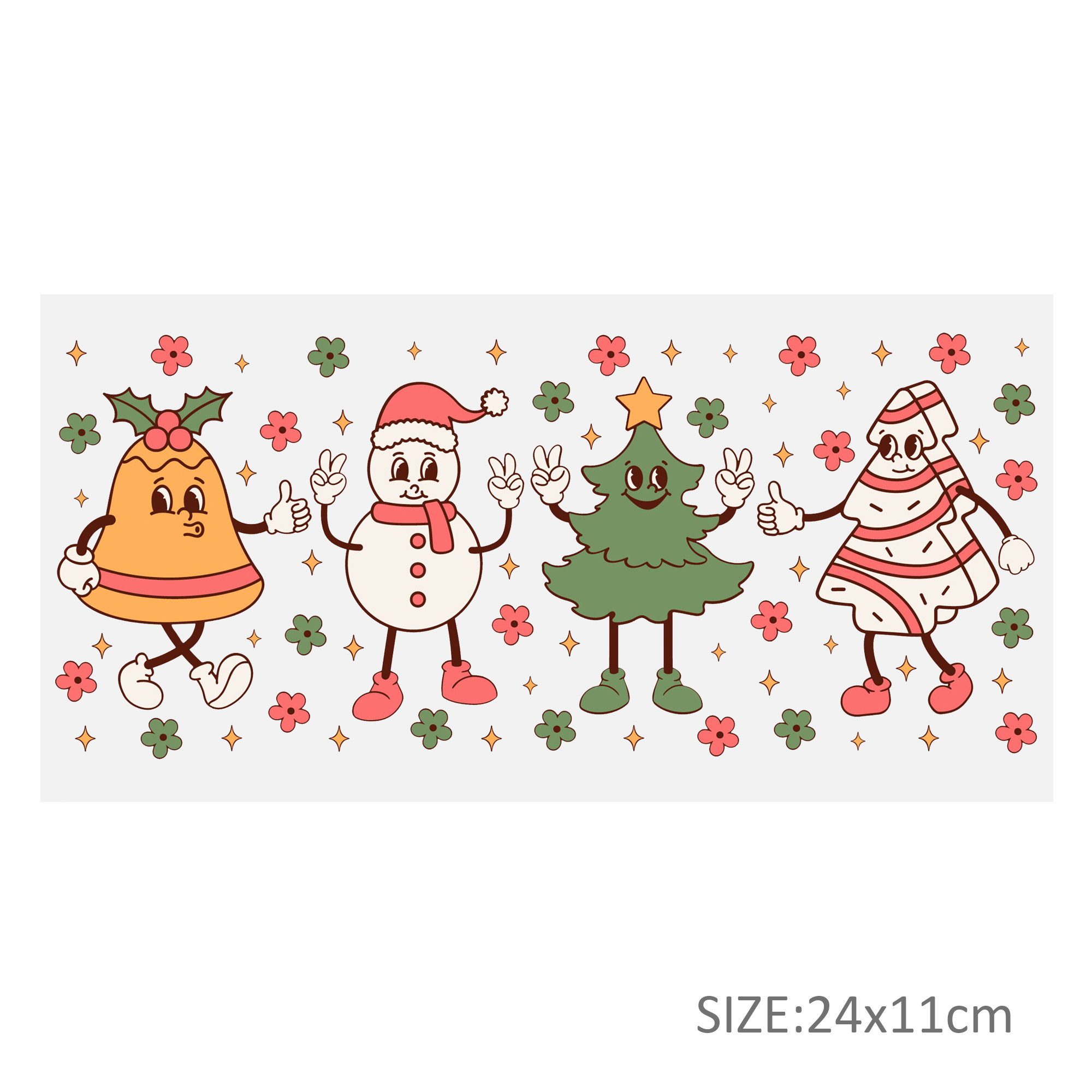 Christmas 16oz DTF Sticker For Cups Cool Personalize UV Wrap Transfer Sticker Custom Labels DIY Logo Waterproof - Image 21