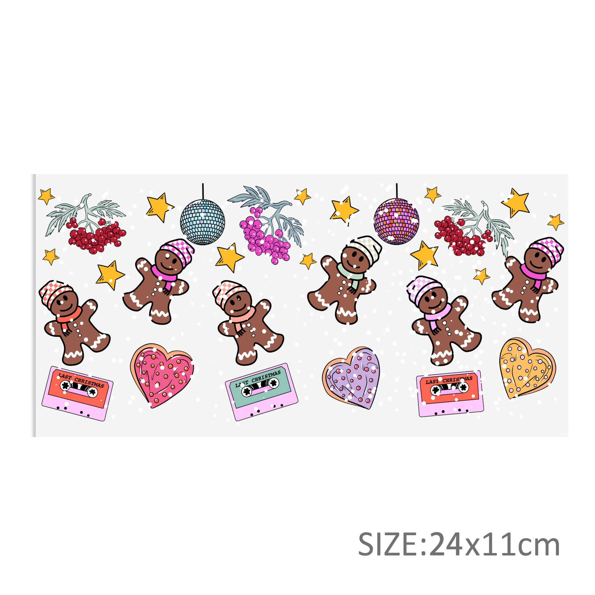 Christmas 16oz DTF Sticker For Cups Cool Personalize UV Wrap Transfer Sticker Custom Labels DIY Logo Waterproof - Image 24