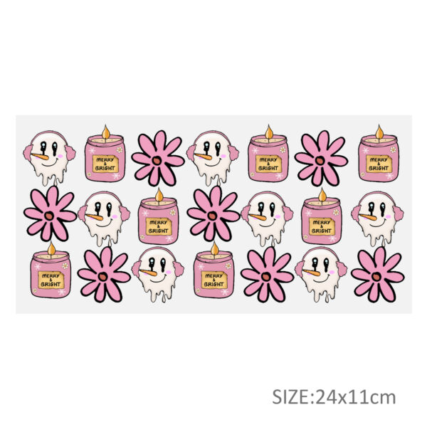Christmas 16oz DTF Sticker For Cups Cool Personalize UV Wrap Transfer Sticker Custom Labels DIY Logo Waterproof - Image 27