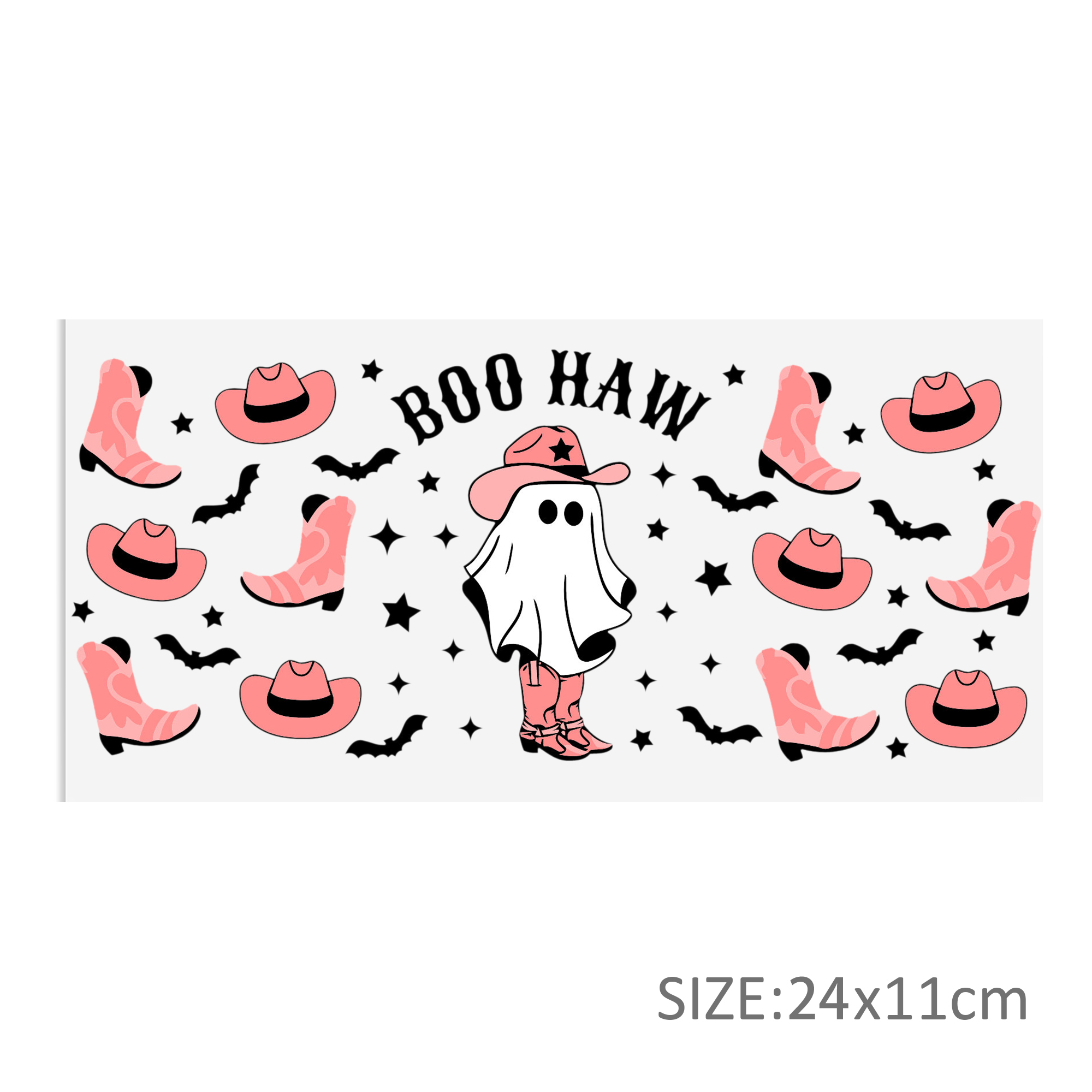 Halloween Ghost DTF Sticker For Cups Personalize UV Wrap Transfer Sticker Custom Labels DIY Logo Waterproof - Image 8