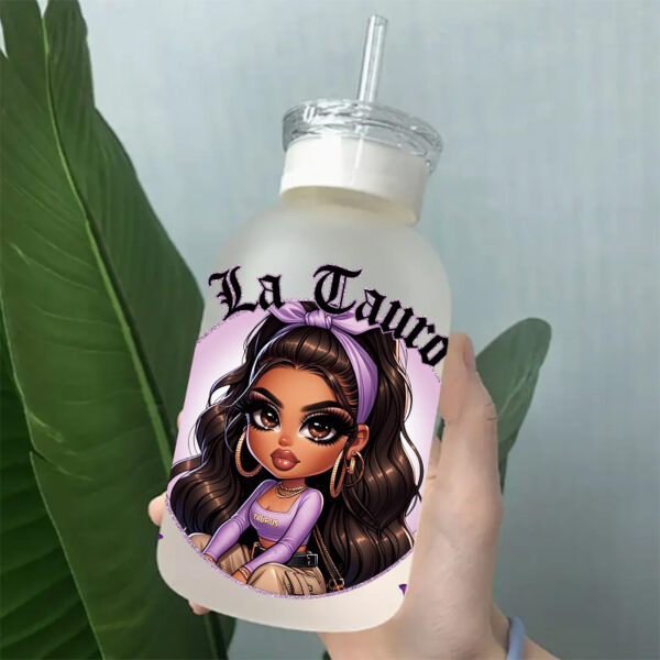 Cholo Girls Themed UV DTF Transfer Sticker For The 16oz Libbey Glasses Wraps Cup Can DIY Waterproo - Image 10