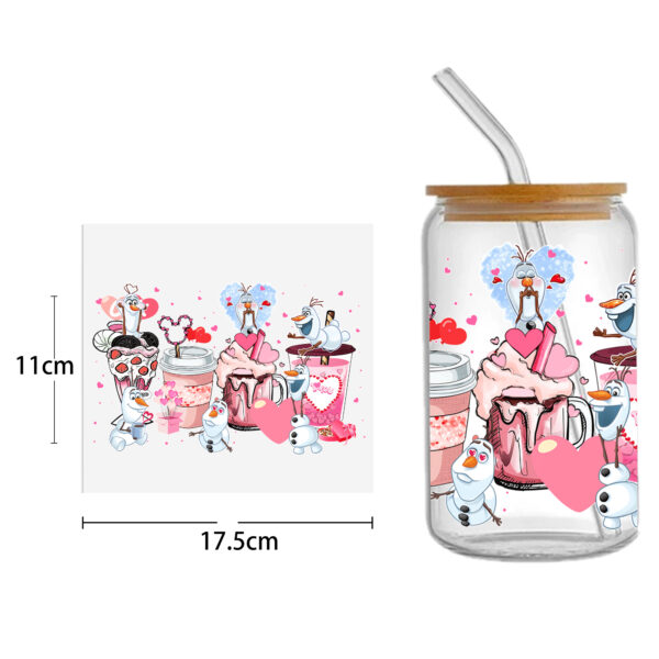 Stitch Princess DTF Sticker For Cups Cool Personalize UV Wrap Transfer Sticker Custom Labels DIY Logo Waterproof - Image 4