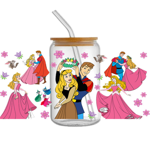 Stitch Princess DTF Sticker For Cups Cool Personalize UV Wrap Transfer Sticker Custom Labels DIY Logo Waterproof - Image 6