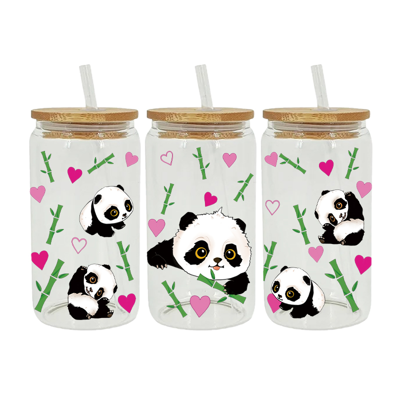 UV DTF Transfer Sticker Animals Themed For The 16oz Libbey Glasses Wraps Cup Can DIY Waterproof Easy To Use Custom Decals - Image 6