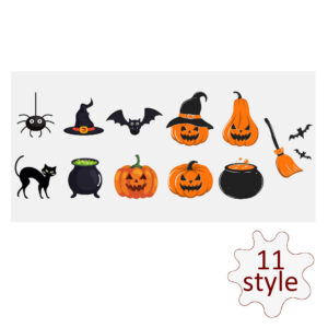 Halloween Skull UV DTF Sticker For Cups Laptop Wrap Transfer Sticker Custom Labels DIY Logo Waterproof