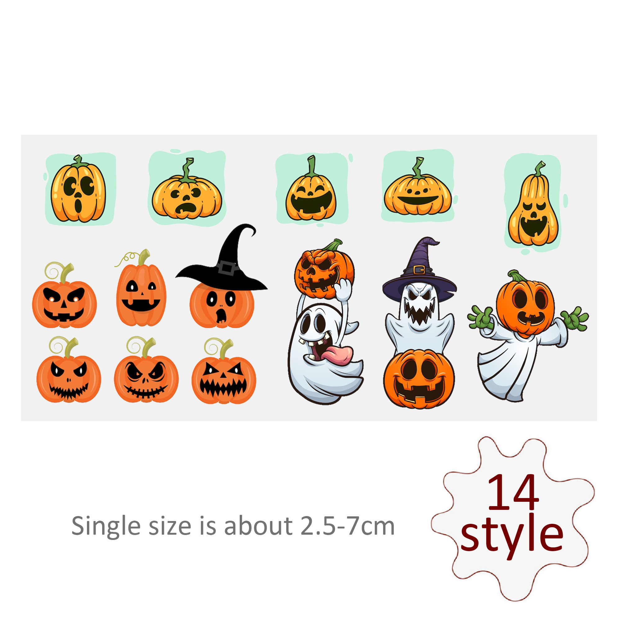 Halloween Skull UV DTF Sticker For Cups Laptop Wrap Transfer Sticker Custom Labels DIY Logo Waterproof - Image 5