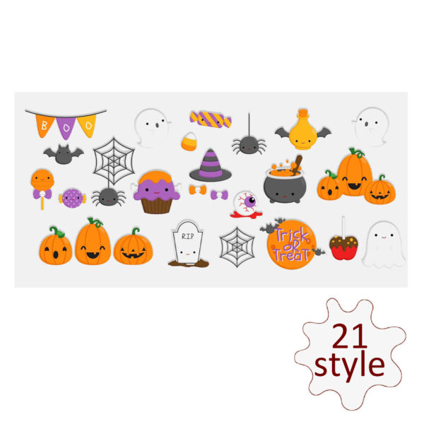 Halloween Skull UV DTF Sticker For Cups Laptop Wrap Transfer Sticker Custom Labels DIY Logo Waterproof - Image 13