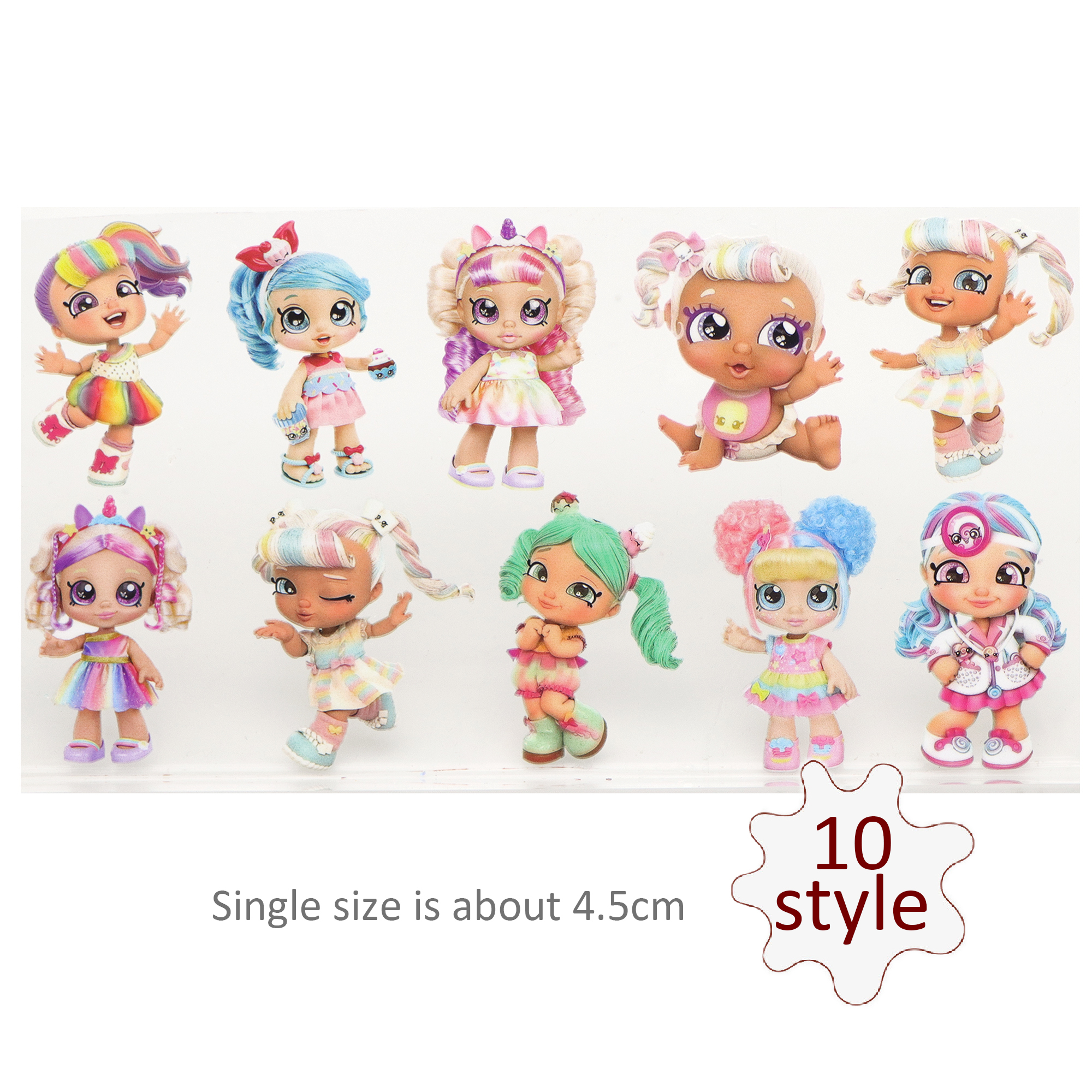 Cartoon Girl DTF Sticker For Cups Cool Personalize UV Wrap Transfer Sticker Custom Labels DIY Logo Waterproof - Image 5