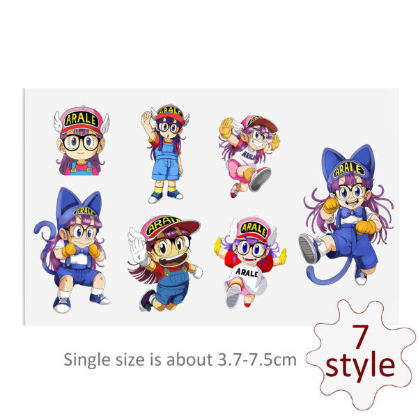 Cartoon Girl DTF Sticker For Cups Cool Personalize UV Wrap Transfer Sticker Custom Labels DIY Logo Waterproof - Image 8