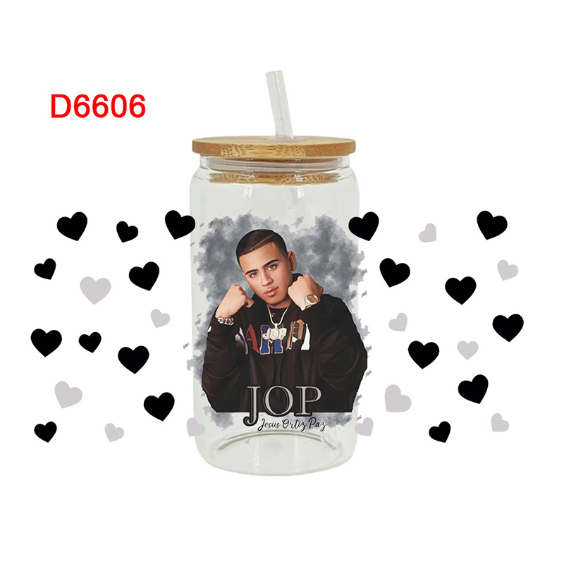 UV DTF Transfer Sticker Singer Theme For The 16oz Libbey Glasses Wraps Cup Can DIY Waterproof Easy To Use Custom Decals - Image 3