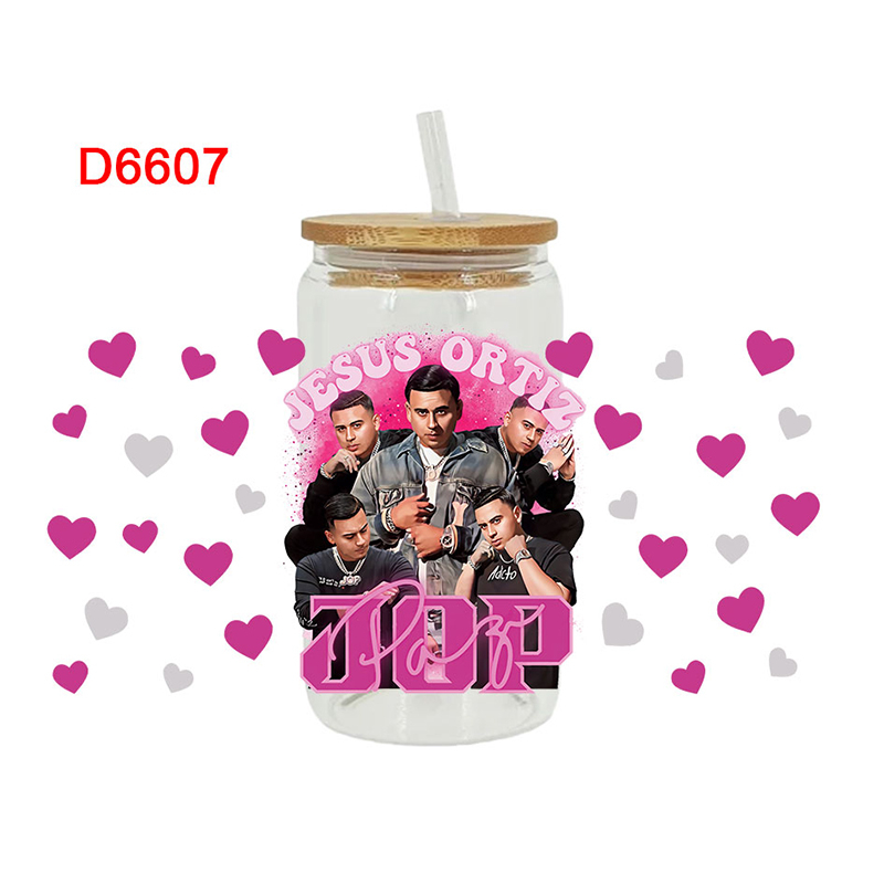 UV DTF Transfer Sticker Singer Theme For The 16oz Libbey Glasses Wraps Cup Can DIY Waterproof Easy To Use Custom Decals - Image 6
