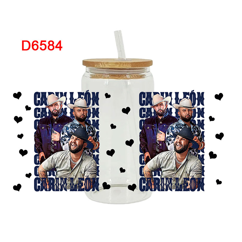 UV DTF Transfer Sticker Singer Theme For The 16oz Libbey Glasses Wraps Cup Can DIY Waterproof Easy To Use Custom Decals - Image 12