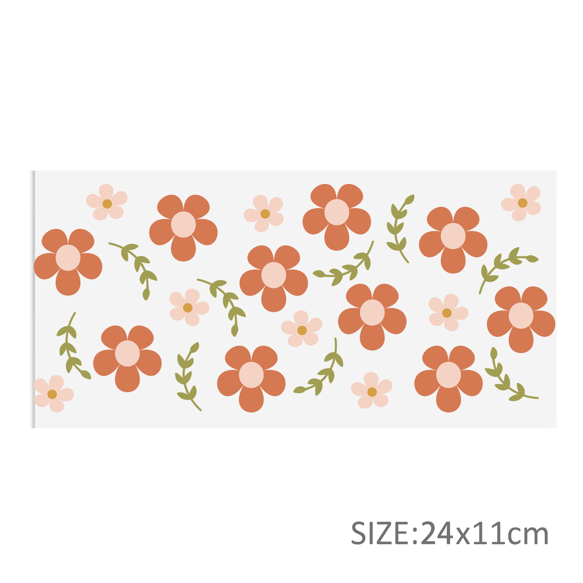 Flower Series 16oz DTF Sticker Cups Cool Personalize UV Wrap Transfer Sticker Custom Label DIY Logo Waterproof - Image 2