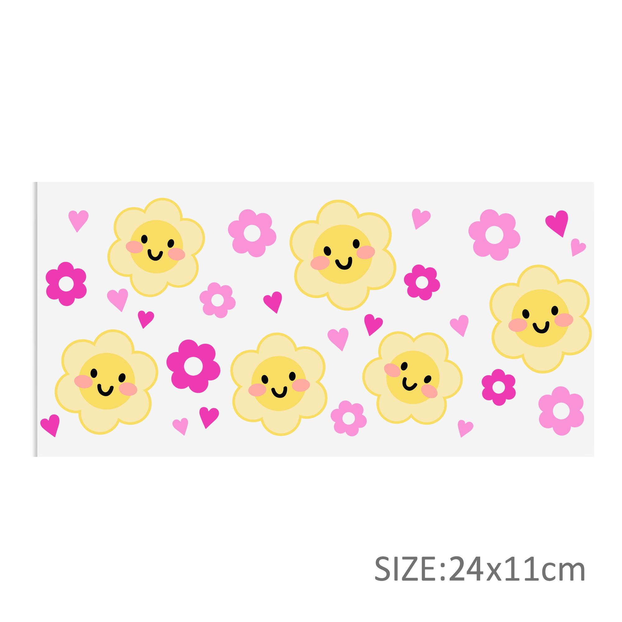 Flower Series 16oz DTF Sticker Cups Cool Personalize UV Wrap Transfer Sticker Custom Label DIY Logo Waterproof - Image 11