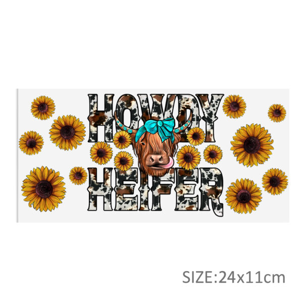 Flower Series 16oz DTF Sticker Cups Cool Personalize UV Wrap Transfer Sticker Custom Label DIY Logo Waterproof - Image 14