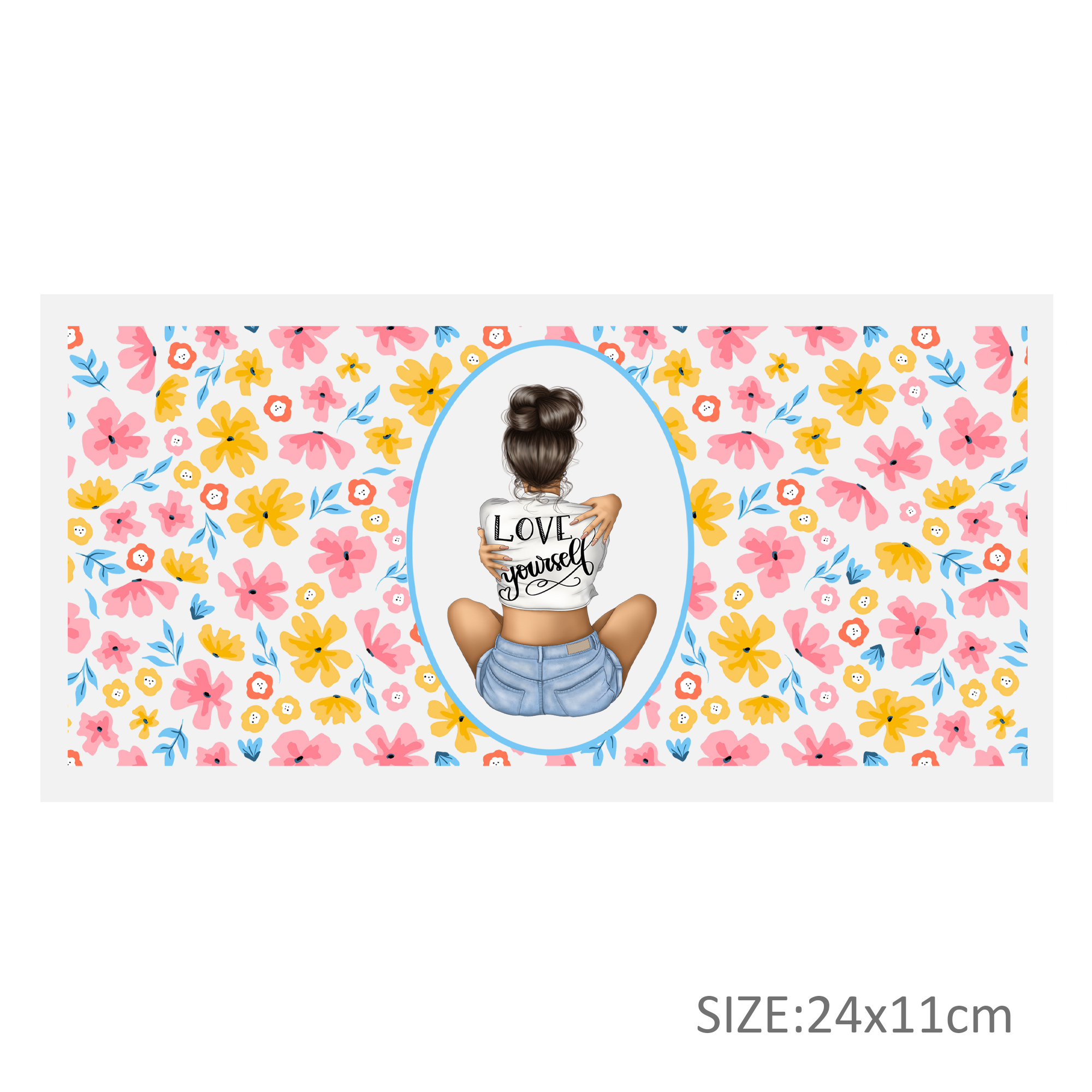 Flower Series 16oz DTF Sticker Cups Cool Personalize UV Wrap Transfer Sticker Custom Label DIY Logo Waterproof - Image 16