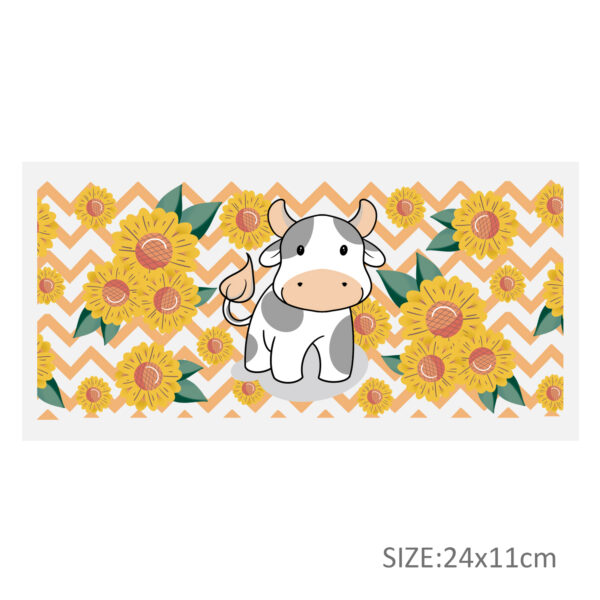 Flower Series 16oz DTF Sticker Cups Cool Personalize UV Wrap Transfer Sticker Custom Label DIY Logo Waterproof - Image 20