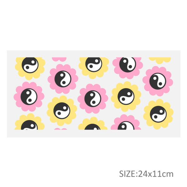 Flower Series 16oz DTF Sticker Cups Cool Personalize UV Wrap Transfer Sticker Custom Label DIY Logo Waterproof - Image 23