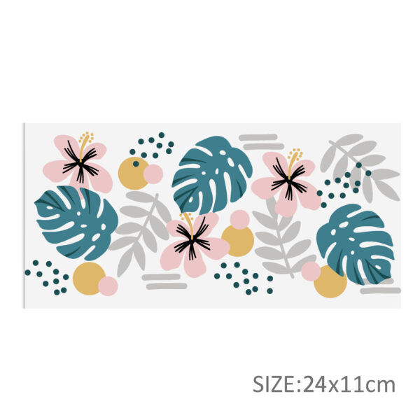 Flower Series 16oz DTF Sticker Cups Cool Personalize UV Wrap Transfer Sticker Custom Label DIY Logo Waterproof - Image 26