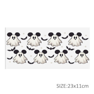 Halloween Mickey DTF Sticker For Cups Cool Personalize UV Wrap Transfer Sticker Custom Labels DIY Logo Waterproof