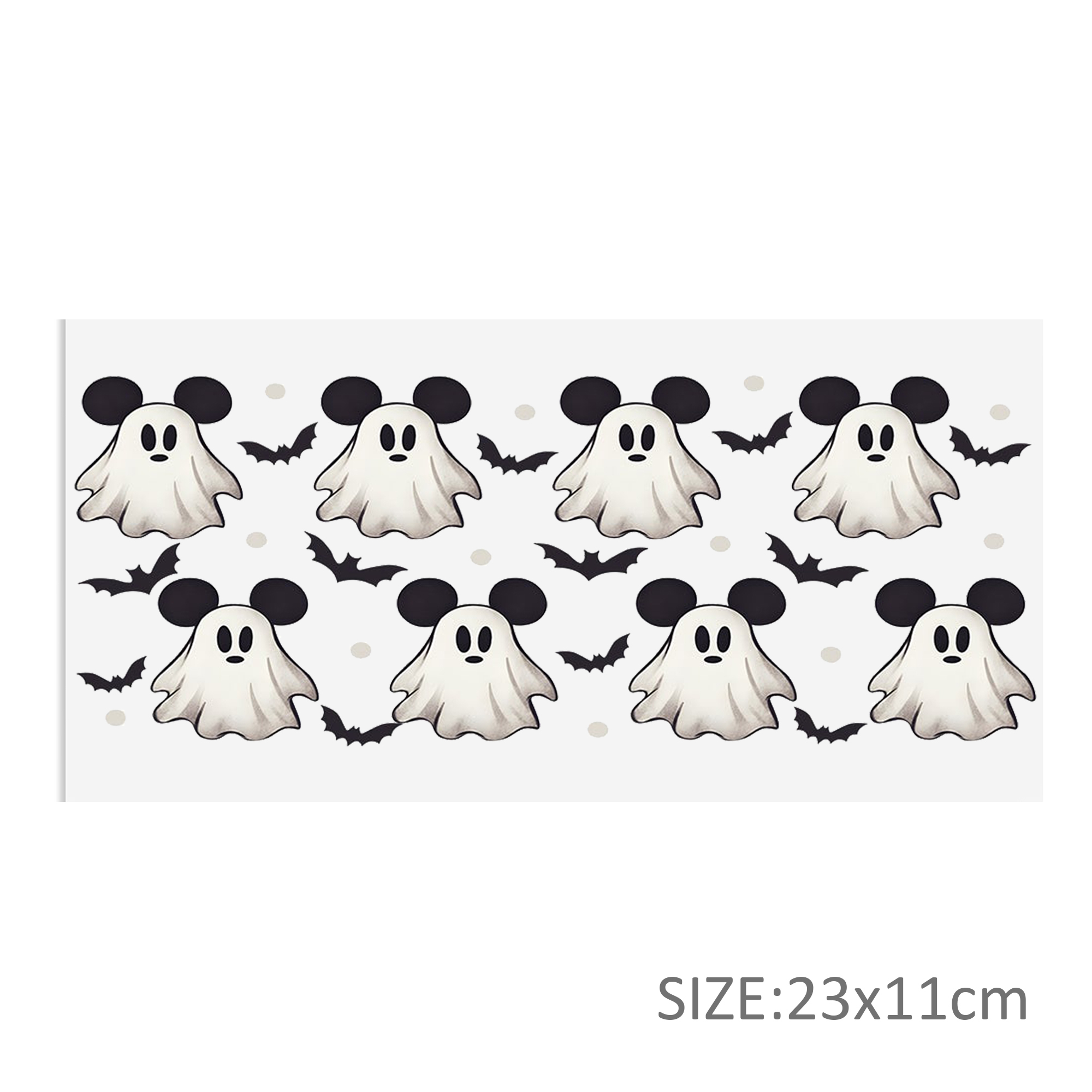 Halloween Mickey DTF Sticker For Cups Cool Personalize UV Wrap Transfer Sticker Custom Labels DIY Logo Waterproof