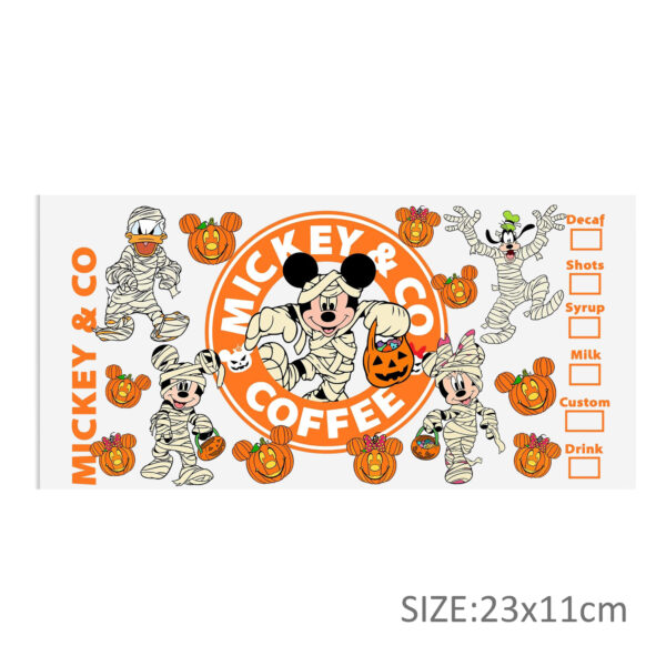Halloween Mickey DTF Sticker For Cups Cool Personalize UV Wrap Transfer Sticker Custom Labels DIY Logo Waterproof - Image 4