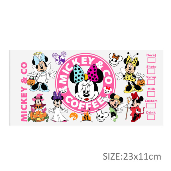 Halloween Mickey DTF Sticker For Cups Cool Personalize UV Wrap Transfer Sticker Custom Labels DIY Logo Waterproof - Image 5