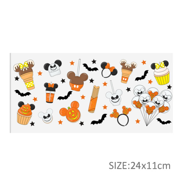 Halloween Mickey DTF Sticker For Cups Cool Personalize UV Wrap Transfer Sticker Custom Labels DIY Logo Waterproof - Image 17