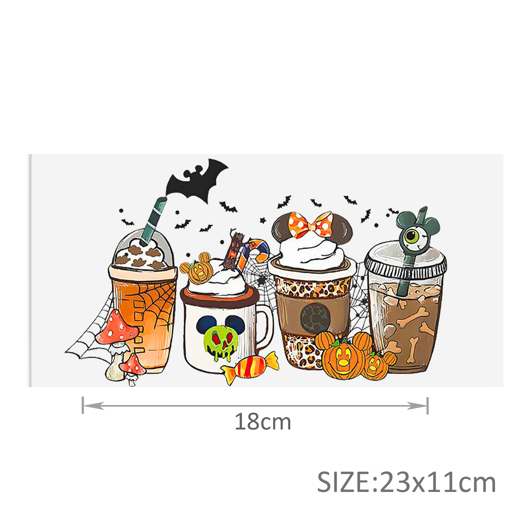 Halloween Mickey DTF Sticker For Cups Cool Personalize UV Wrap Transfer Sticker Custom Labels DIY Logo Waterproof - Image 20