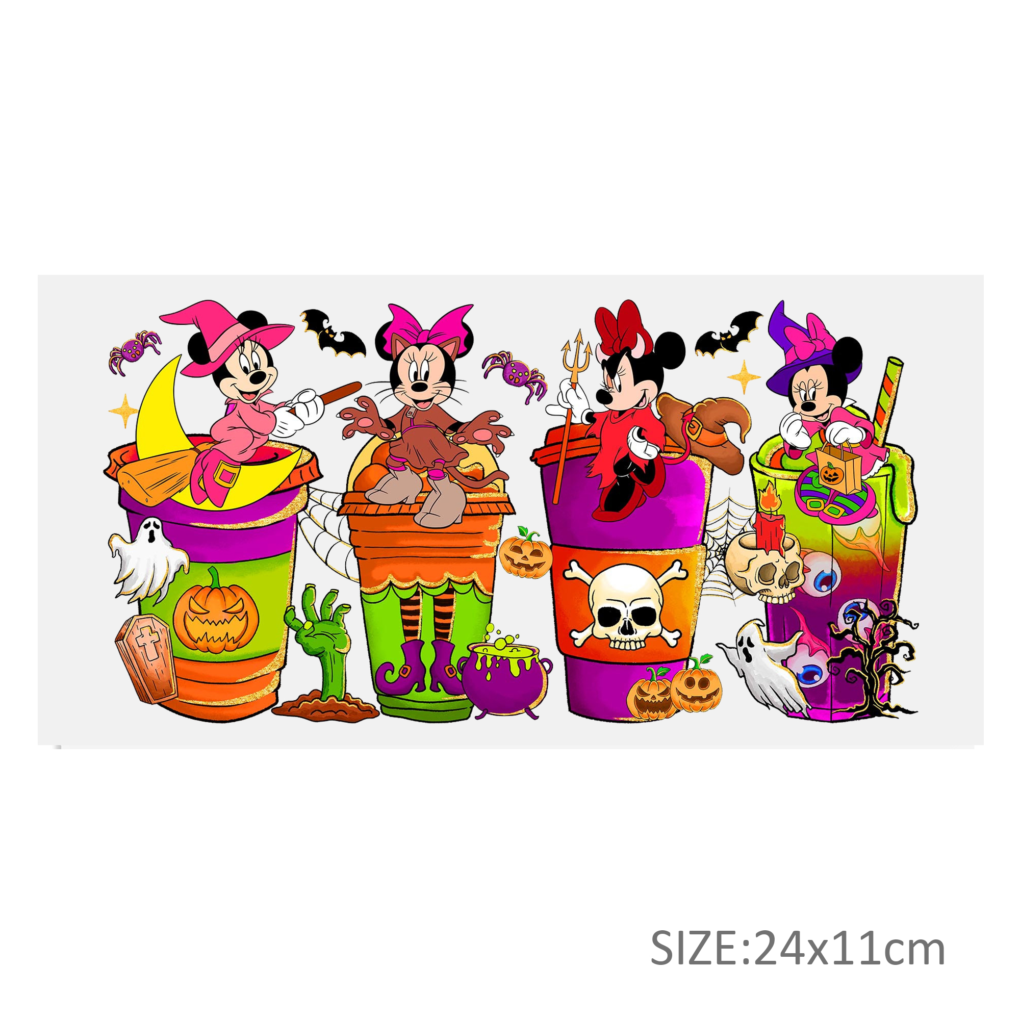 Halloween Mickey DTF Sticker For Cups Cool Personalize UV Wrap Transfer Sticker Custom Labels DIY Logo Waterproof - Image 26
