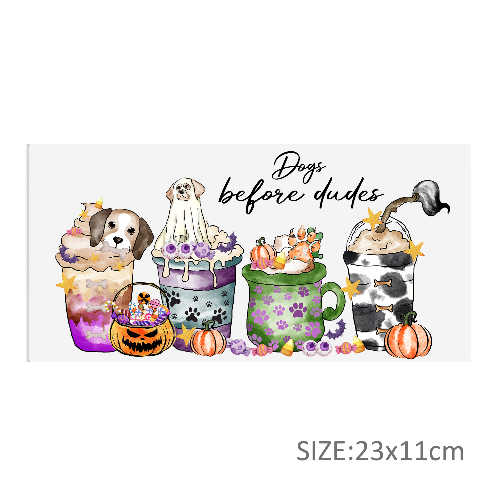 Halloween Skull DTF Sticker For Cups Cool Personalize UV Wrap Transfer Sticker Custom Labels DIY Logo Waterproof - Image 6