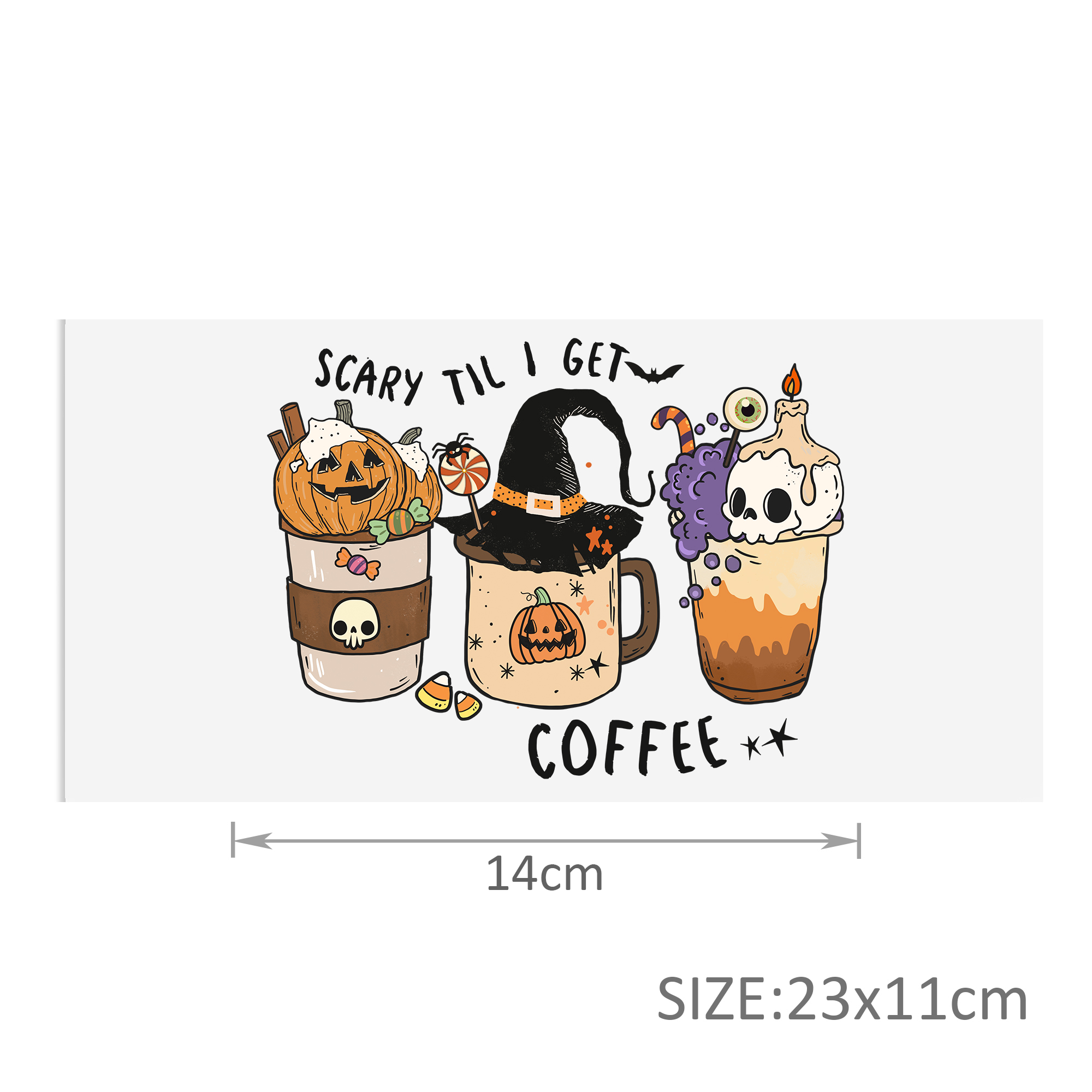 Halloween Skull DTF Sticker For Cups Cool Personalize UV Wrap Transfer Sticker Custom Labels DIY Logo Waterproof - Image 9
