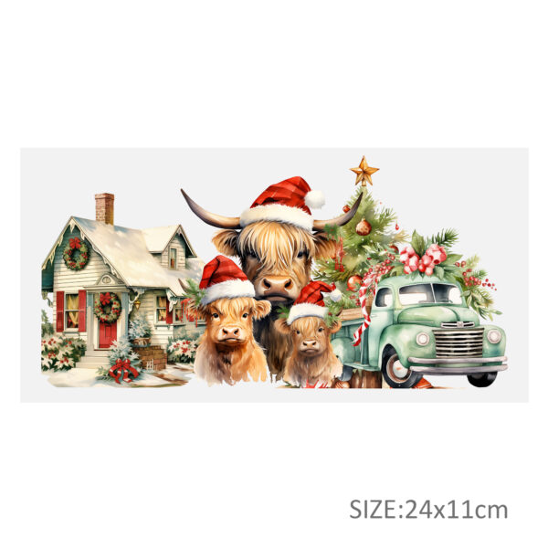 Animal Reindeer Turkey UV DTF Sticker For 16oz Cups Wrap Transfer Sticker Custom Labels DIY Logo Waterproof