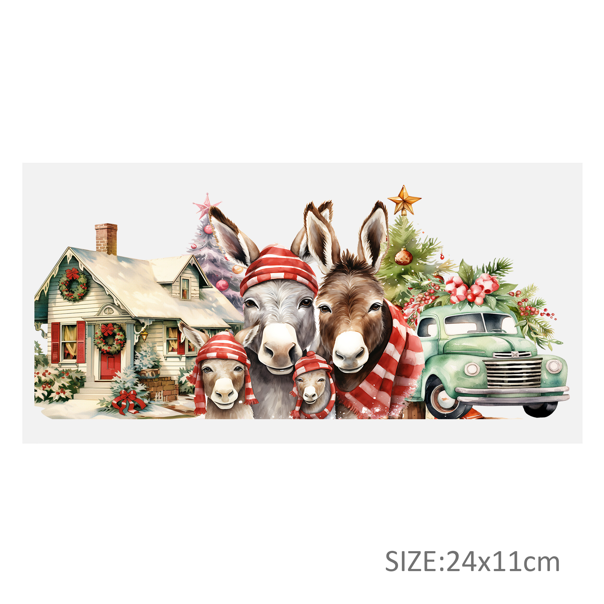 Animal Reindeer Turkey UV DTF Sticker For 16oz Cups Wrap Transfer Sticker Custom Labels DIY Logo Waterproof - Image 5