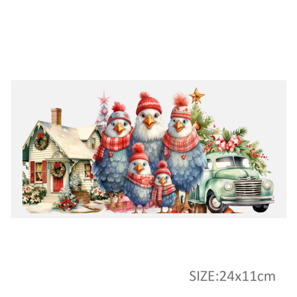 Animal Reindeer Turkey UV DTF Sticker For 16oz Cups Wrap Transfer Sticker Custom Labels DIY Logo Waterproof - Image 6