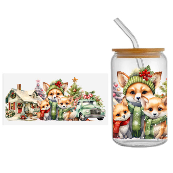 Animal Reindeer Turkey UV DTF Sticker For 16oz Cups Wrap Transfer Sticker Custom Labels DIY Logo Waterproof - Image 9