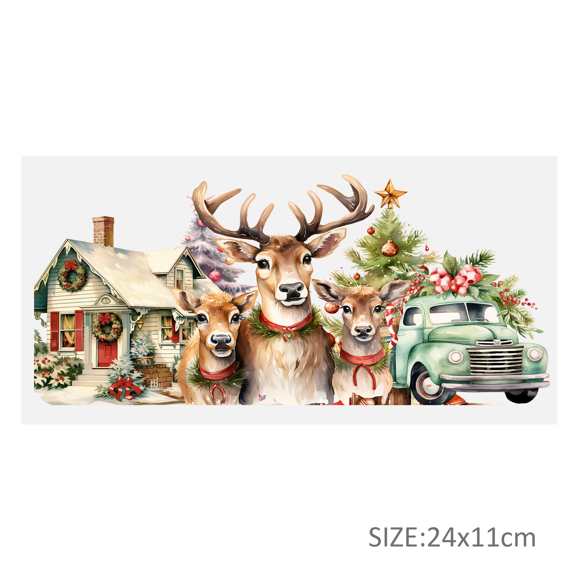 Animal Reindeer Turkey UV DTF Sticker For 16oz Cups Wrap Transfer Sticker Custom Labels DIY Logo Waterproof - Image 23